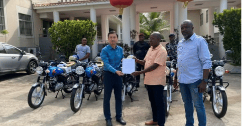 CID Receives Motorcycles from Chinese Embassy to Improve Field Investigations