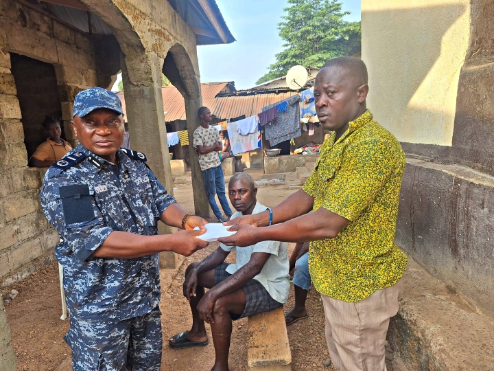 Mrs Sellu Consoles Families of Fallen and Injured Officer After Tragic Road Accident